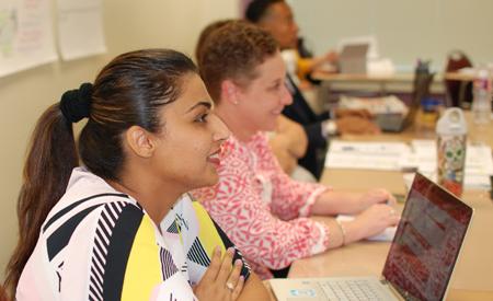 doctoral students in classroom